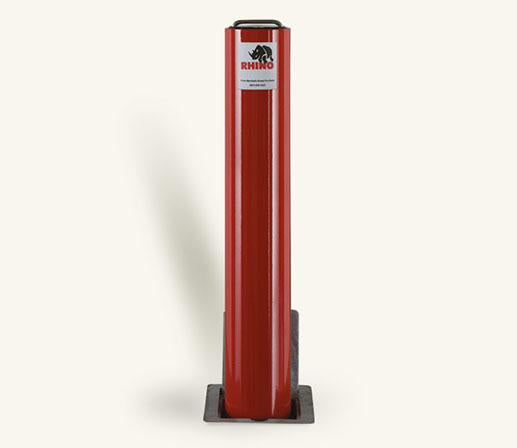 Rhino RT 114 670 Heavy Duty Round Powder Coated Steel Telescopic Bollard