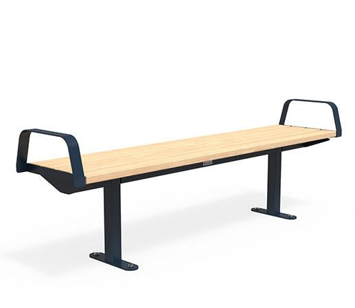 Citi Elements Bench - Softwood - Steel Blue (RAL 5011)
