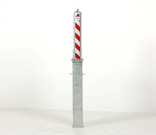 Rhino RT 114 670 Heavy Duty Round Galvanised Steel Telescopic Bollard