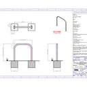 Essentials 304 Stainless Steel Baseplated Cycle Stand - Specification