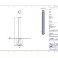 Essentials 304 Stainless Steel Bollard with Polished Cap - Specification 114mm