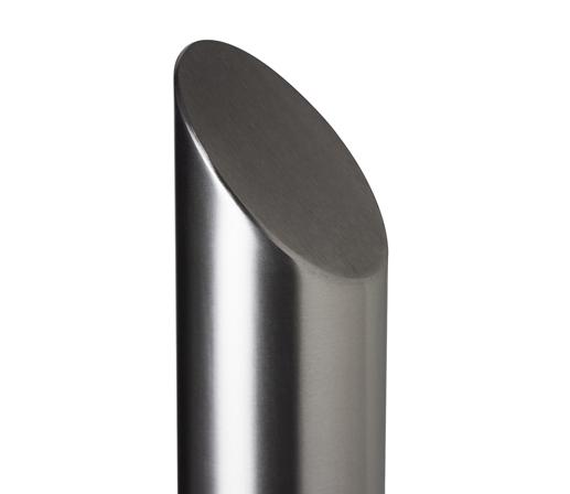 Essentials 304 Stainless Steel Mitre Top Bollard - Close Up