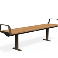 Citi Elements Bench - Hardwood - Bronze