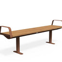 Citi Elements Bench - Hardwood - Corten