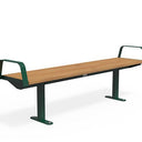 Citi Elements Bench - Hardwood - Green (RAL 6005)