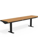 Citi Elements Bench - Hardwood - Black (RAL 9005) - No Arms