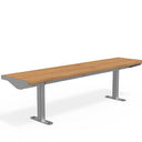 Citi Elements Bench - Hardwood - Stainless Steel - No Arms