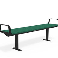 Citi Elements Bench - Recycled Plastic - Black (RAL 9005) & Apple Green