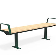 Citi Elements Bench - Softwood - Green (RAL 6005)