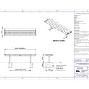 Citi Elements Bench with No Arms Specification - Recycled Plastic Powder Coated