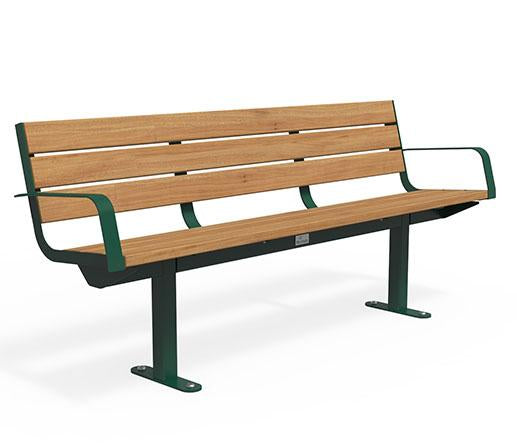 Citi Elements Seat - Hardwood - Green (RAL 6005)