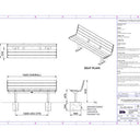 Citi Elements Seat with No Arms Specification - Hardwood Powder Coated