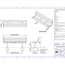 Citi Elements Seat with No Arms Specification - Hardwood Stainless Steel Bead Blasted