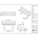 Citi Elements Seat with No Arms Specification - Softwood Powder Coated