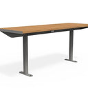 Citi Elements Table - Hardwood - Dark Silver (RAL 9007)