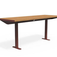 Citi Elements Table - Hardwood - Oxide Red (RAL 3009)