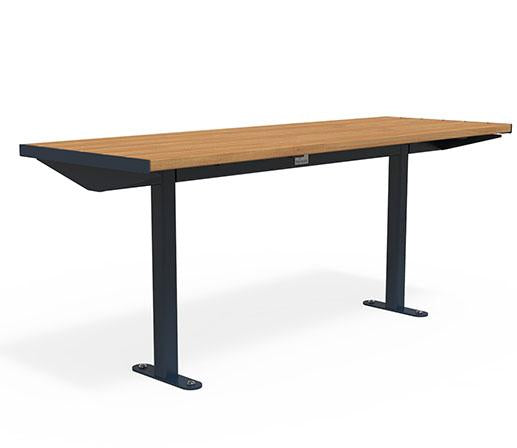 Citi Elements Table - Hardwood - Steel Blue (RAL 5011)