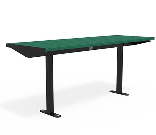 Citi Elements Table - Recycled Plastic - Black (RAL 9005) & Apple Green