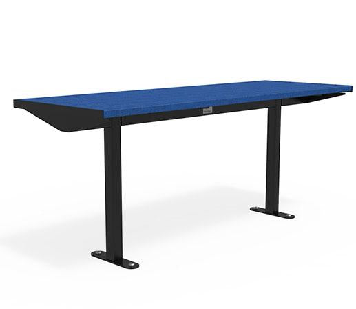 Citi Elements Table - Recycled Plastic - Black (RAL 9005) & Cobalt Blue