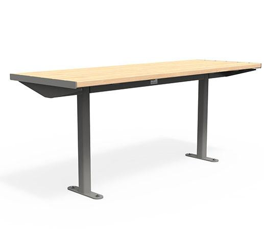 Citi Elements Table - Softwood - Dark Silver (RAL 9007)