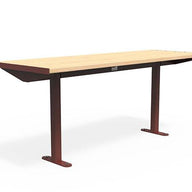 Citi Elements Table - Softwood - Oxide Red (RAL 3009)
