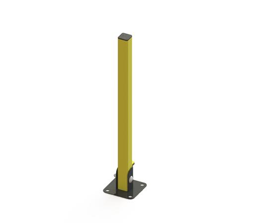 Essentials Steel Fold Down Bollard - Powder Coated