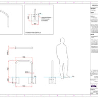 Ollerton Sheffield Steel Powder Coated Cycle Stand