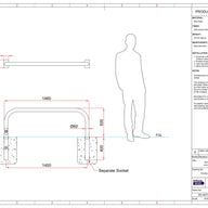 Rhino RDB60 Galvanised Steel Removable Hoop Barrier