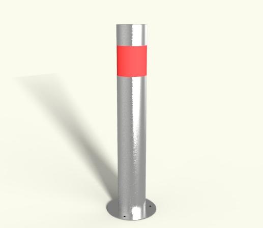 Rhino RS150 Stainless Steel Bollard Baseplated