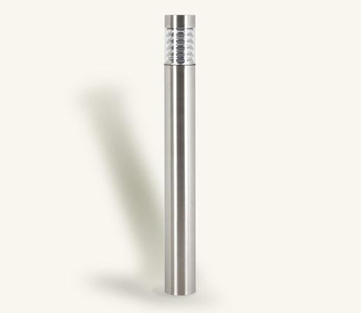 Illuminated Flat Top Stainless Steel Bollard