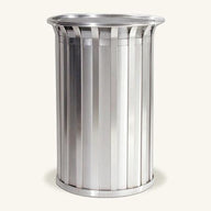 Ollerton M3 Contemporary Stainless Steel Flared Top 85L Litter Bin