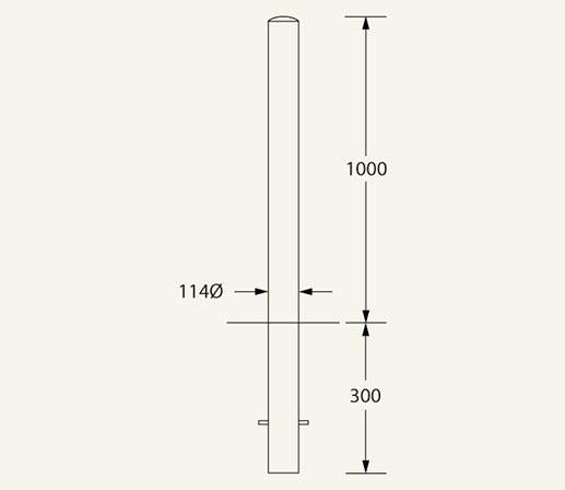 Rhino RS001 Stainless Steel Bollard