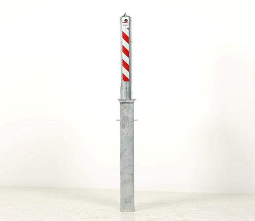 Rhino RT R14 Heavy Duty Round Galvanised Steel Telescopic Bollard