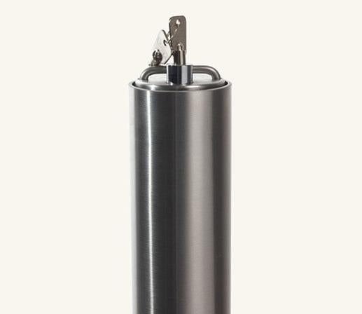 Rhino RT RD4 SS Round Stainless Steel Security Telescopic Bollard