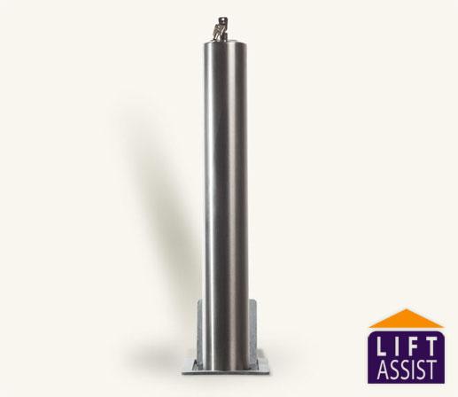 Rhino RT SS5 Heavy Duty Round Stainless Steel Lift Assist Telescopic Bollard