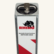 Rhino RTSQ8 Heavy Duty Square Steel Telescopic Bollard