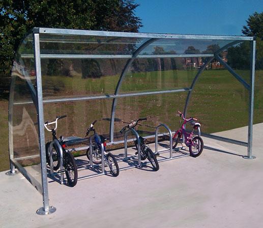 Urban Velozone Galvanised Steel Cycle Shelter